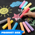 224 Set JOYIN PCS Sidewalk Chalks Non-Toxic Washable Jumbo Chalk for Outdoor Art Play, Painting on Chalkboard