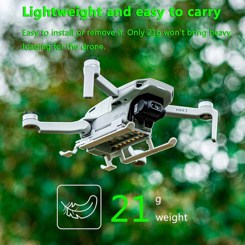 Mavic Mini 2 Folding Landing Gear with LED Light - Compatible with DJI Mavic Mini 2, Mini SE/Mavic Mini Drone Accessory