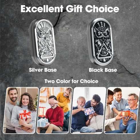Fidget Toy for Adults, Fidget Toys, Rotating Metal Magnetic Fidget Slider, Help Relieve Stress Anxiety, Compact