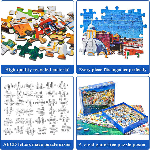 Jigsaw Puzzles for Adults, 1000 Piece Puzzle, Procida Island Marina Corricella