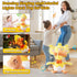 HCdoujoy 13" Eggshell Talking Dancing Duck, Repeating What You Say Mimicking Recording Plush Baby Toy Musical Songs