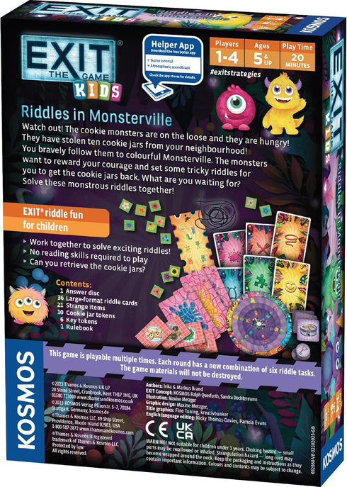 EXIT: The Game - Kids - Riddles in Monsterville | Kids Game | Puzzles | Brainsteasers | Co-op Games