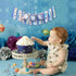WAUAO 1st Outer Space High Chair Banner - Planets Astronaut Rocket Birthday Decorations,Space First High Chair One
