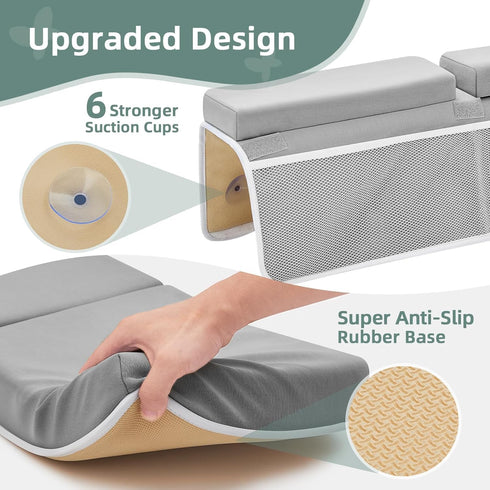 Elbow Set 26'' 2.4'' IFNOW Baby Bath Kneeler and Rest Pad - Extra Long and Thick, Quick Dry Kneeling Pad for Bathing