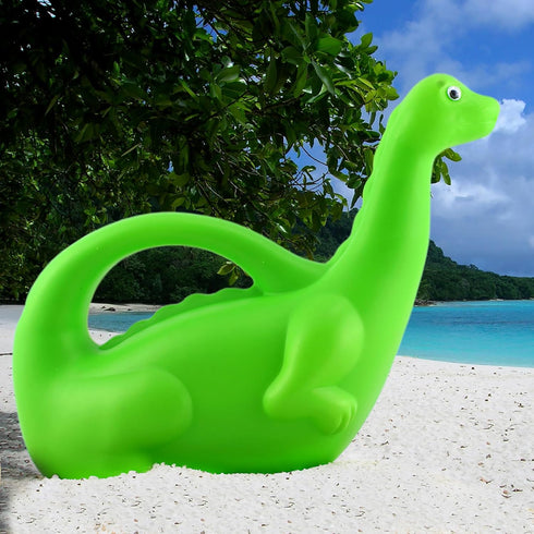 Toddler-Friendly Green Dinosaur Watering Can - Fun Plastic Waterer
