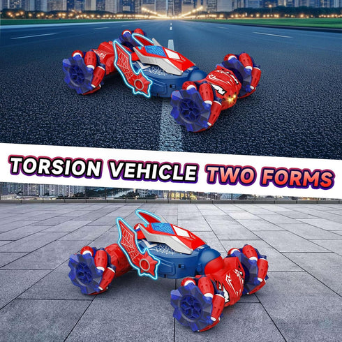 Qryselen 360Flip 2.4Ghz 4WD 6 7 8 9 10 11 12 Remote Control Car Boys Toys: RC Cars Double Sided Transform Off Road