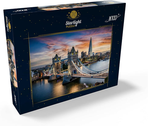 MyPuzzle Tower Bridge and Skyline of London - Premium 1000 Piece Jigsaw Puzzle for Adults