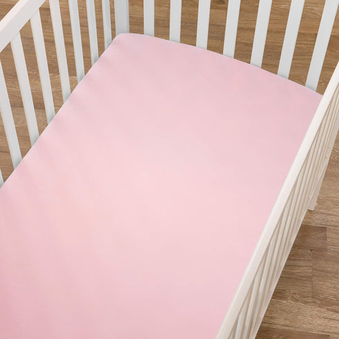 American Baby Company 3 Pack Fitted Mini Crib Sheet, 24" x 38", Soft Breathable Neutral 100% Cotton Jersey, Pink