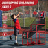 Basketball Arcade Game Indoor Outdoor, Kids Basketball Hoop with 4 Balls & Pump, Single Shot Basketball Game at Home,