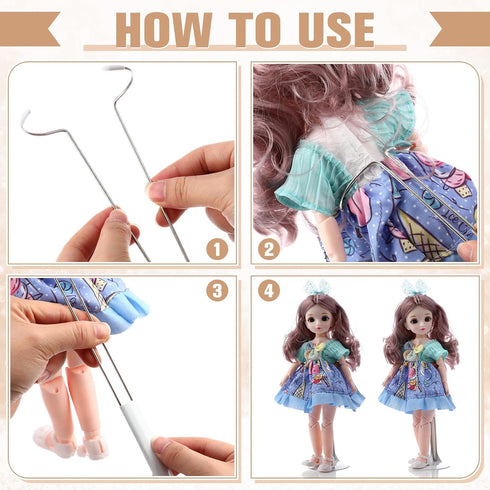 6 12 Inch 18 Inch Yaocom Pcs Adjustable Doll Stands for to Dolls Display Stand with Expandable Waist Wire Action Figure