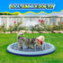 COMMOUDS Summer Pet(59Inch) Splash Pad for Kids and Dogs, Non-Slip Sprinkler Pad Thicken Pool Outdoor Water Toys