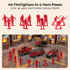 50PCS Set, 6PCS 44PCS 3 LovesTown Fire Truck Toy Die-cast Small Rescue Emergency Vehicles Red Fire Trucks Firemen Toy