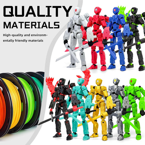 Binvin 8Inch T13 Figure,3D 13 Assembly Completed Action Printed Multi-Jointed Movable Toy Nova Action Figures Desktop