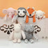 100% 7.1" FLUFFYFUN Organic Cotton Orange Fox Plush Toy, Baby Stuffed Animal for Newborn