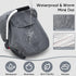 2 Baby Car Seat Cover for Doona, Waterproof Carseat Cover with Plush Dots Lining, Warm & Snug Infant Car Seat Canopy