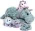 IKASA Triceratops Dinosaur Stuffed Animal Mom and Baby Plush Toy, Cute 18" Huggable Family Set for Kids