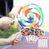 lovermusic 5PCS Lollipop Shape Drum Hand Drum Musical Instruments, Colorful Sound Toys