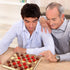 24 1.06 Inch Backgammon(Brown Sumind Pieces Wooden Checkers Wood Checkers Pieces Stackable with Drawstring Storage Bag