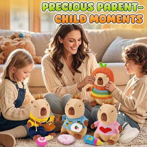 13 3 4 5 6 7 8 G.C PCS Capybara Plush with Clothes & Accessories, Cute Capybara Dress Up Stuffed Animal Plush Toy