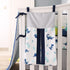 8 Set Set Stacker/3 YJM PC Dinosaur Crib Bedding for Baby Boys, Blue Nursery with Quilt/Sheet/Dust