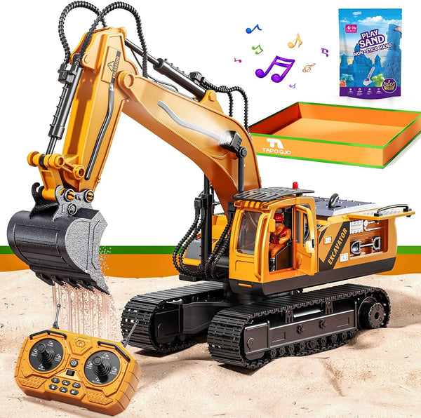 RC Excavator Toys for 3 4 5 6 7 8 Year Old
