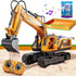 RC Excavator Toys for 3 4 5 6 7 8 Year Old