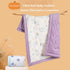 40"x40", Pack Baby Comforter Lightweight Down Alternative Quilted Blanket for n Play, Bassinet & Crib, Soft Minky Dots