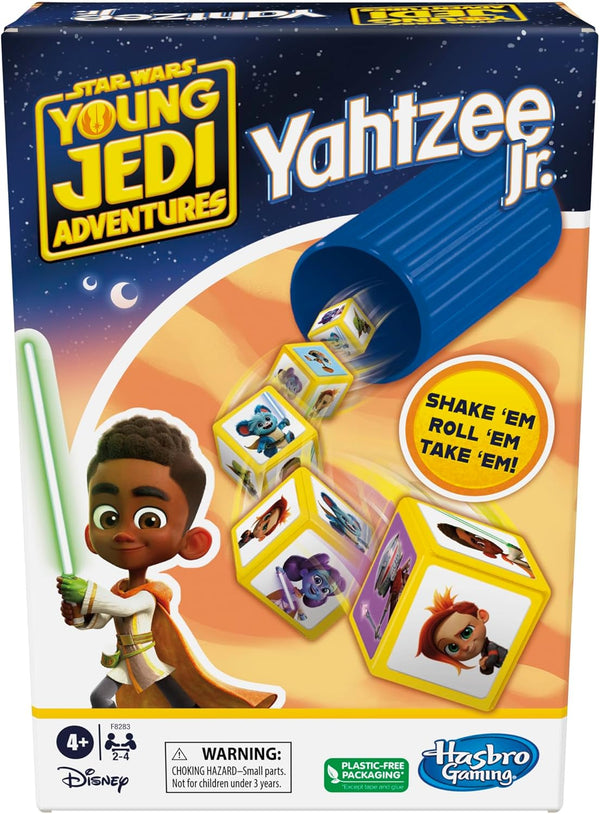 Hasbro Gaming Yahtzee Jr. Star War: Young Jedi Adventures Edition Board Game for Kids Ages 4+, 2-4 Players
