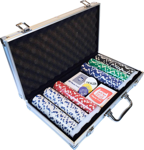 Fat Cat 11.5 Gram Texas Hold 'em Claytec Poker Chip Set with