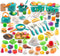 Zero Zoo 240Pcs Kids Mini Play Kitchen Accessories, Play Pans, Pots, Cookware with Desserts,