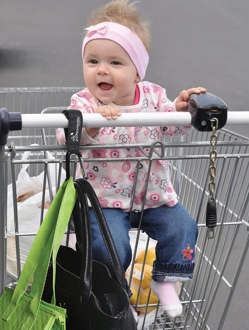 Dreambaby Clip Buddy Stroller Hook Carabiner, Bag Holder - Black, Model L271