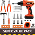 19Pcs Set, 3 4 5 6 7 JOYIN Kids Tool Construction Belt & Electronic Drill, Pretend Role Play Toddler Power Toy for Boys