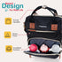 SnuggyBaby. Backpack SNUGGY BABY Diaper Bag with Changing Station, Diaper with Changing Pad, Portable Diaper Organizer