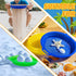 8 Pack (8.75x9.75in) OJYUDD Plastic Sand Sieves for Adults, Multi-Purpose Sand Sifting Pans for Beach, Gardening