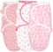 100% Organic Cotton Swaddle Blanket Baby Girl Infant Sleep Sack Wrap, Adjustable
