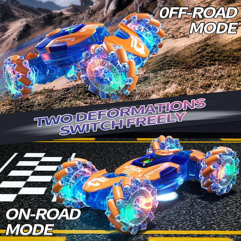 2.4Ghz 4WD 6 7 8 9 10 11 12 Uregoio Gesture Sensing RC Stunt Car Toys for Kids, Hand Controlled Remote Control Car