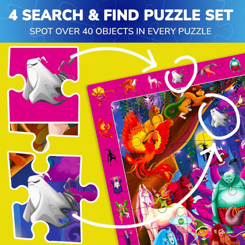100 4-6 4 6-8 5-8 8-10 QUOKKA Piece Puzzles for Kids Ages - Jigsaw Puzzles for Kids Ages - Search and Find