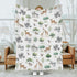SqtmuHLuo 60x80inch Safari Jungle African Savannah Animal Baby Blanket for Boys Girls Gender Neutral Elephant Giraffe