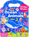 Benresive Puffy Reusable Sticker Books for Toddlers 2-4 Year, Fun Ocean Sticker Book with 32 Pcs Toddler Travel Toys