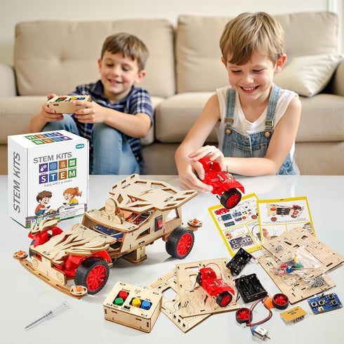 8-10, 8-13, 3D 8-12, 8 9 10 11 12 13 14 STEM Kits for Kids Age STEM Toys for Boys Remote Control Model Car Building