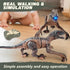 Dinosaur Toys for Kids - 2.4G Remote Control Velociraptor with 3D Eye, Shaking Head, LED Light & Roaring Sounds for 6+