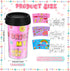 Yiyiring Set 12 10 oz of Mother's Day DIY Color Your Own Cups Coloring Cups Color Your Own Plastic Mugs for Party