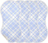 decor gift 4 Pack 22x11in Cotton Muslin Burp Cloths Easy Care Blue Checkerboard Baby Rags for Newborns boy and Girl