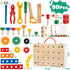 Set, 90 Set 3-5 WOOOMAM Kids Tool PCS Wooden Toddler Tool with Box and Flash Cards, Tool Kit for Kids Age Years
