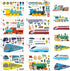 OTAITY 24 Sheets Train Stickers for Kids, Make-a-face Sticker, Make Your Own Train