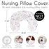Sweet Jojo Designs Watercolor Floral Nursing Pillow Cover Breastfeeding Pillowcase for Newborn Infant Bottle Breast