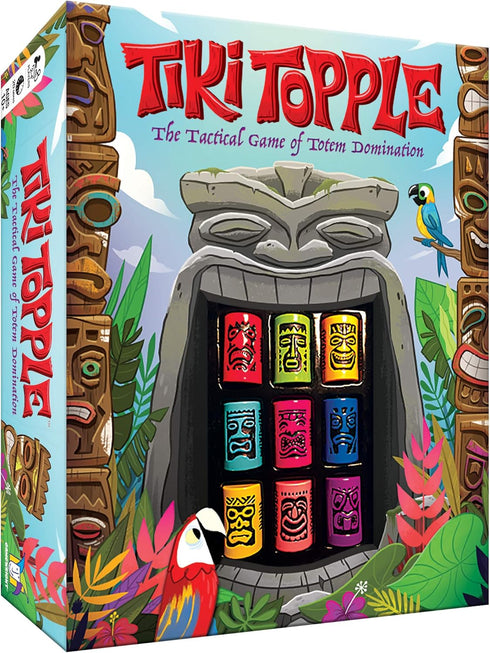 Gamewright Tiki Topple - Tactical Board Game of Totem Domination, Multi-colored, for Ages 10 to 15
