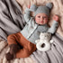 17-Inch 3 BABESIDE Lifelike Reborn Baby Dolls Boys - Real Baby Feeling Realistic-Newborn Baby Doll Cloth Body Real Life
