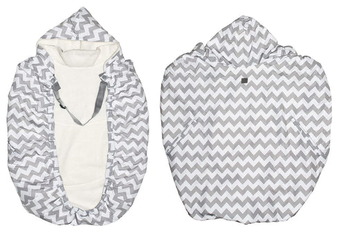 Jolly Jumper Grey Chevron Snuggle Cover - Safety and Comfort for Your Baby