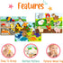 Large 3 Pk Wooden Toddler Puzzles Ages 2-4 | Montessori Learning Toys for 2+ Year Olds